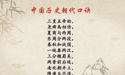 《探索历史文明，解锁华夏朝代》（以无悔入华夏）